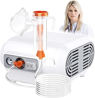 Nebulizer Machine, Easy-to-Use Nebulizer Machine for Adults ＆ Kids, Efficient and Portable Compressor Nebulizer for Relieving Breathing Issues - Ideal for Home Use, Gray