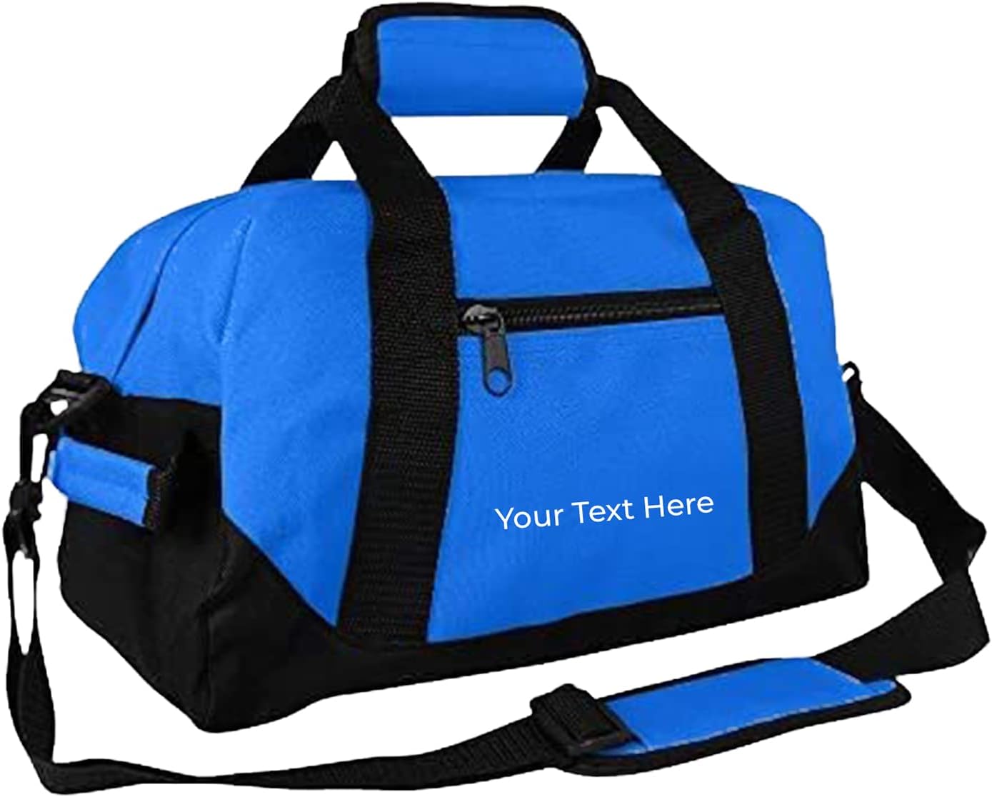 Personalized Small Duffle Bag for Boys and Girls Perfect sized 14” Two Toned