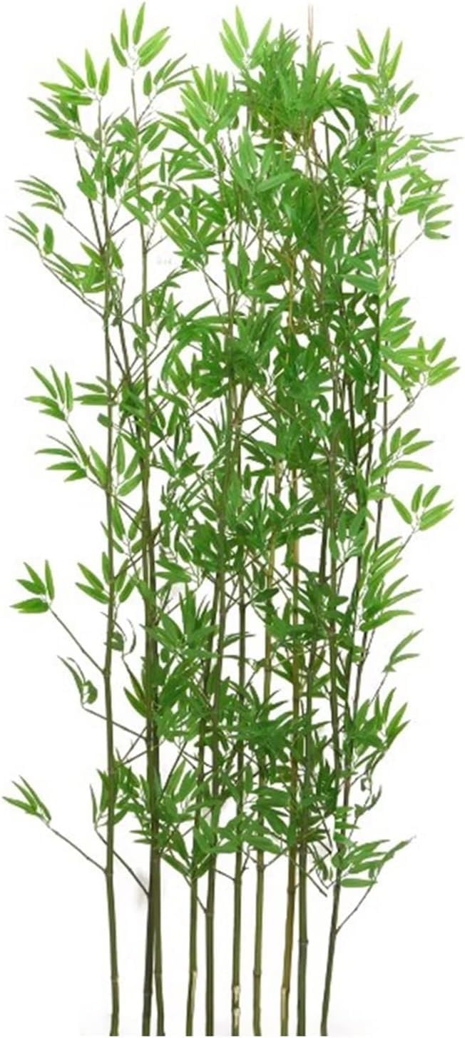 Biombo de bambú artificial realista de 1.5 metros: set decorativo para interiores