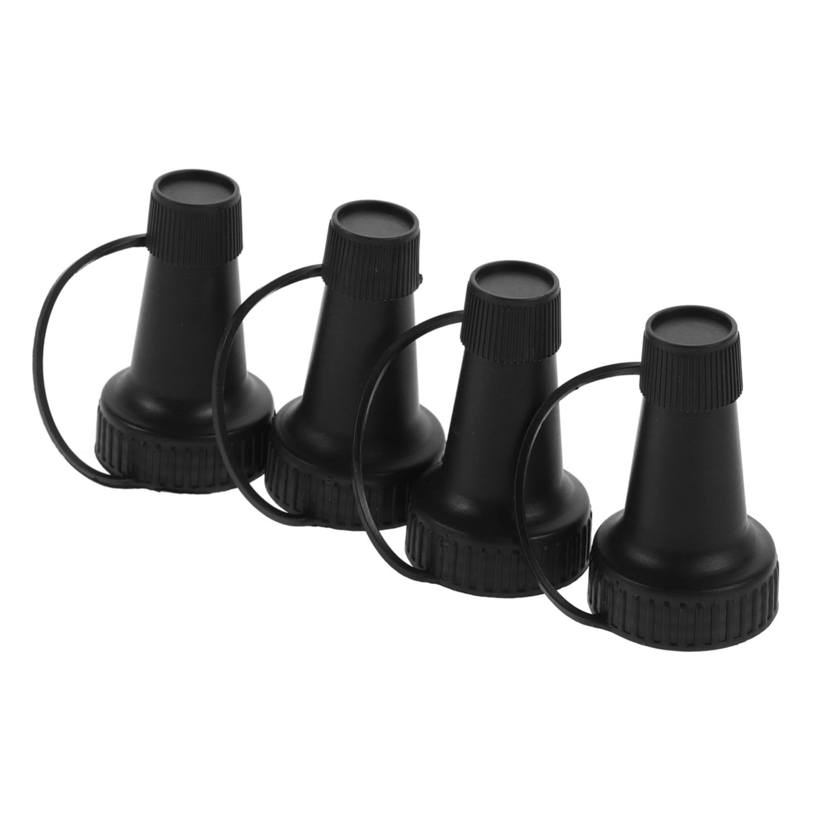 SUPVOX Crystal Bottle Set 4pcs Plastic Bottle Pourers for Kitchens Bars Oil Dispenser Spout Pour Spouts Plastic Nozzles