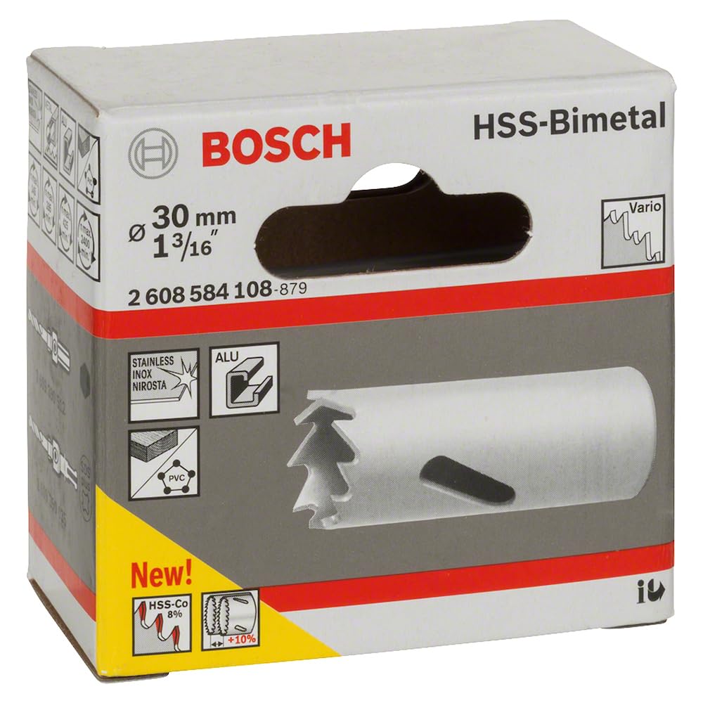 Bosch Professional 1x Sierra de corona HSS bimetálica para corte suave (en distintos materiales, Ø 30 mm, accesorios para taladro) — view 2