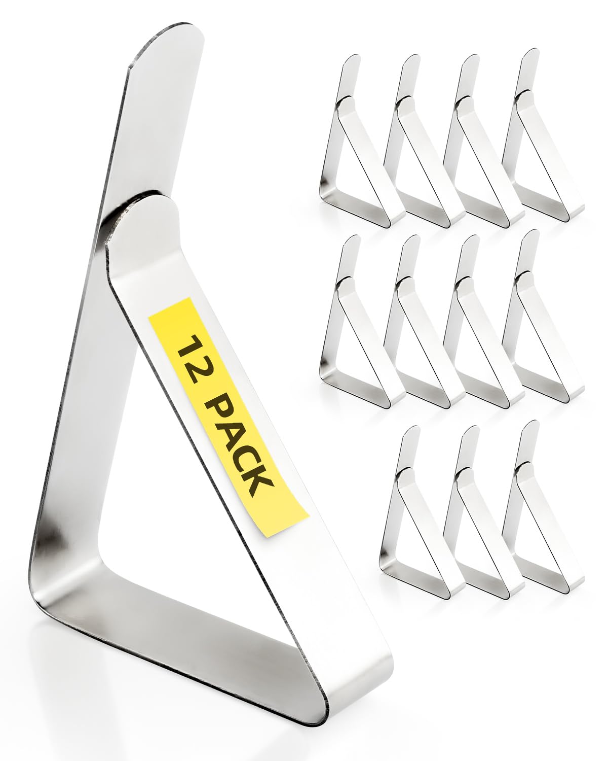 Photo 1 of Shelvestar 12 Pack Tablecloth Clips - Silver