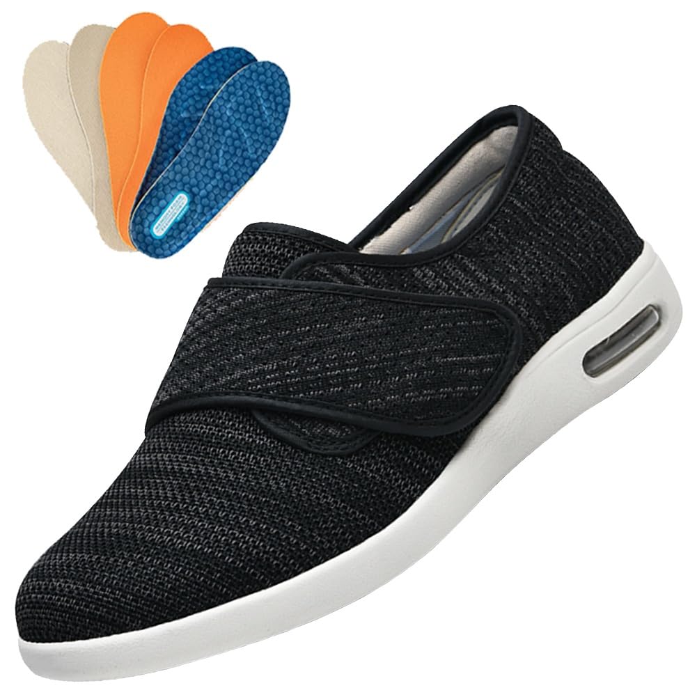 Zapatos para DiabéTicos para pies Hinchados Hombre Extra Ancho Zapatillas Especiales para Juanetes Mujer Sin Cordones pie Diabetico Verano Comodos