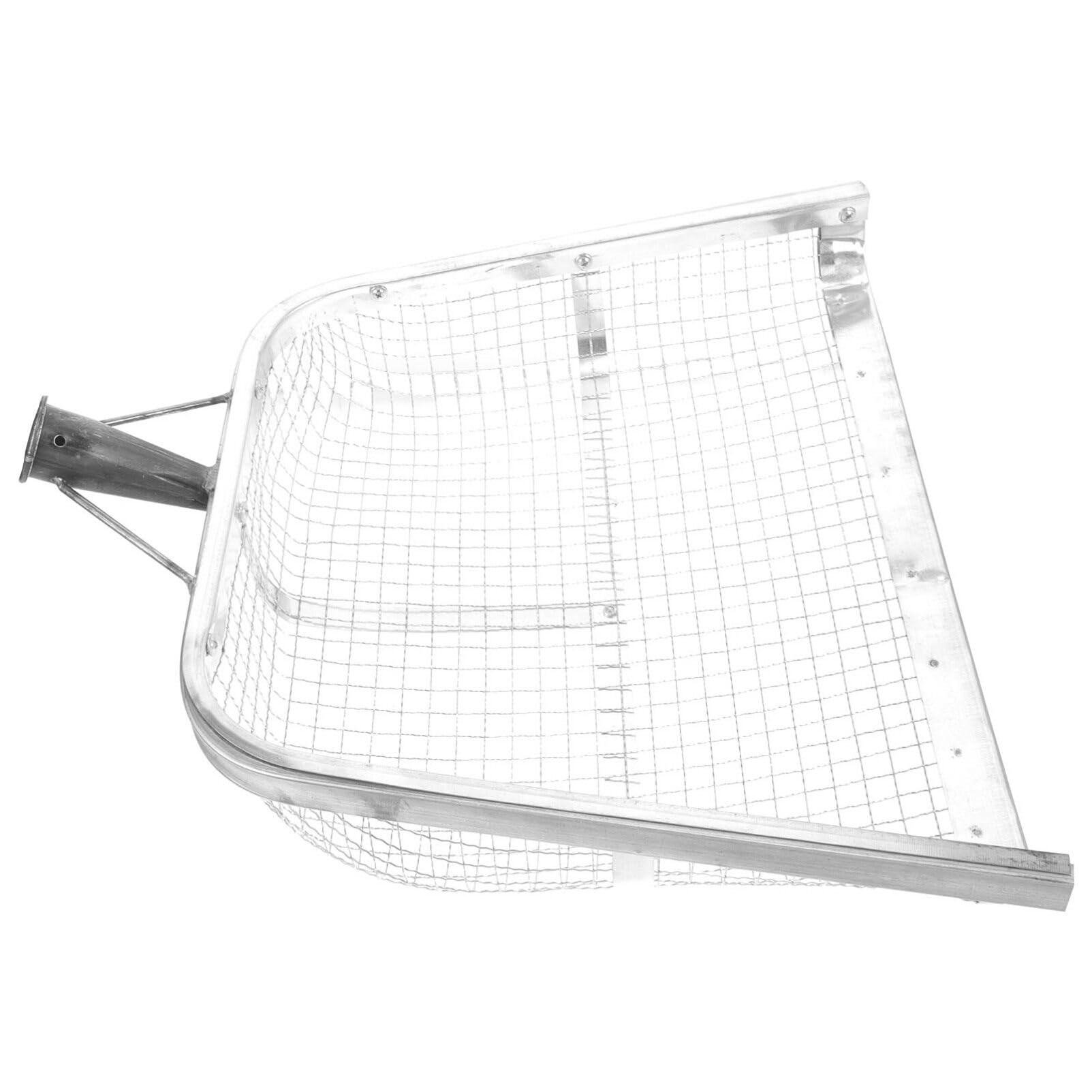 Happyyami Pala Pequeña de Hierro Multifuncional para Cedazo de Suelo y Colador, Herramienta Segura para Jardinería y Manejo de Flores en Plata