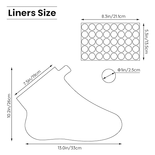 Miniatura 25 de Segbeauty Forros de baño de parafina para pies, 200 fundas de plástico para pies, botines para pies, protectores de pies con 200 calcomanías para un