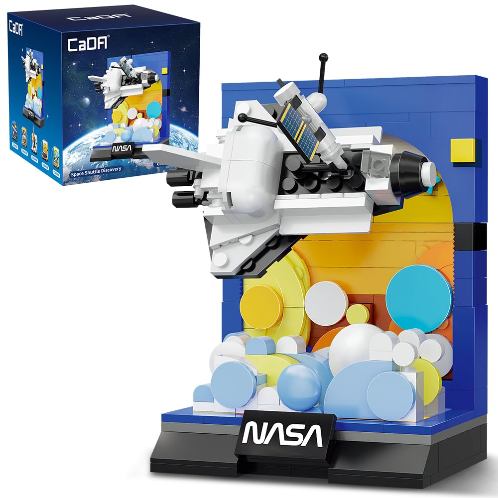 CaDA NASA 13cm Space Shuttle Discovery - 250 Pieces - Self-Build Brick Building Block Model C56041W