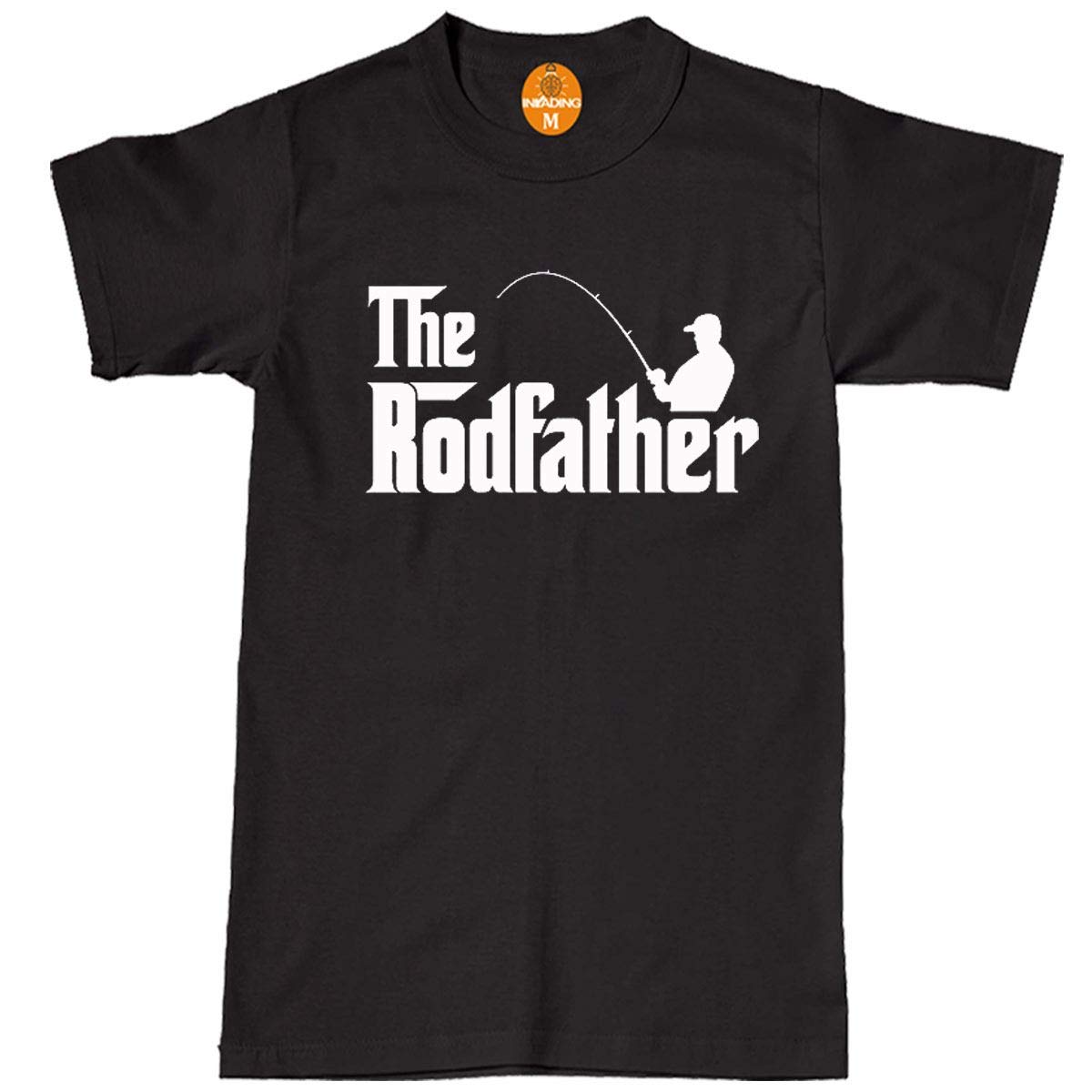 InvadingFishing T-Shirt Mens Funny The Rodfather Rod Father Fathers Day Dad Fish Reel