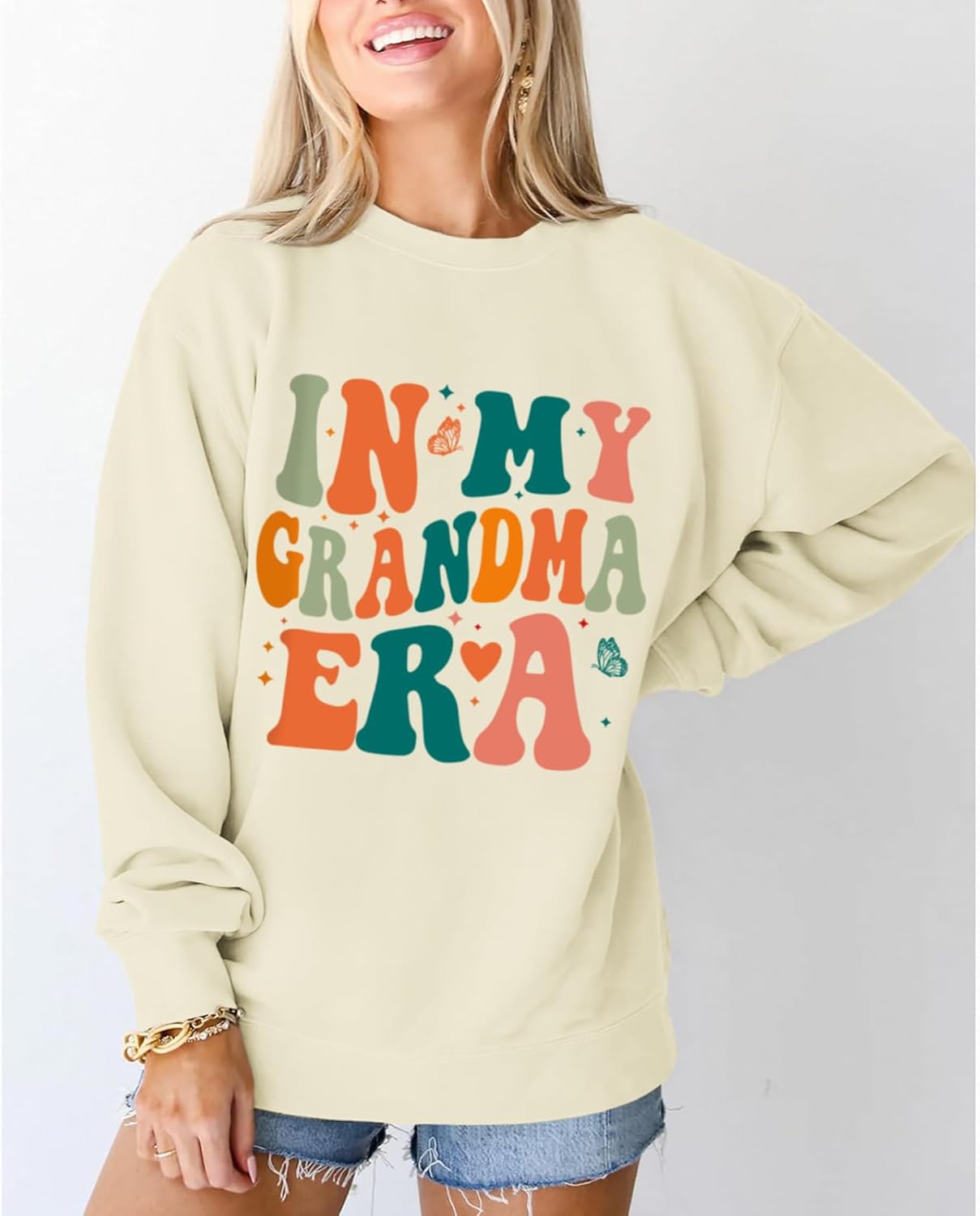 Grandma Sweatshirts for Women In My Grandma Era Sweatshirt Grandmother Crewneck Gifts for Grandmas Pullover Shirts - Image 2