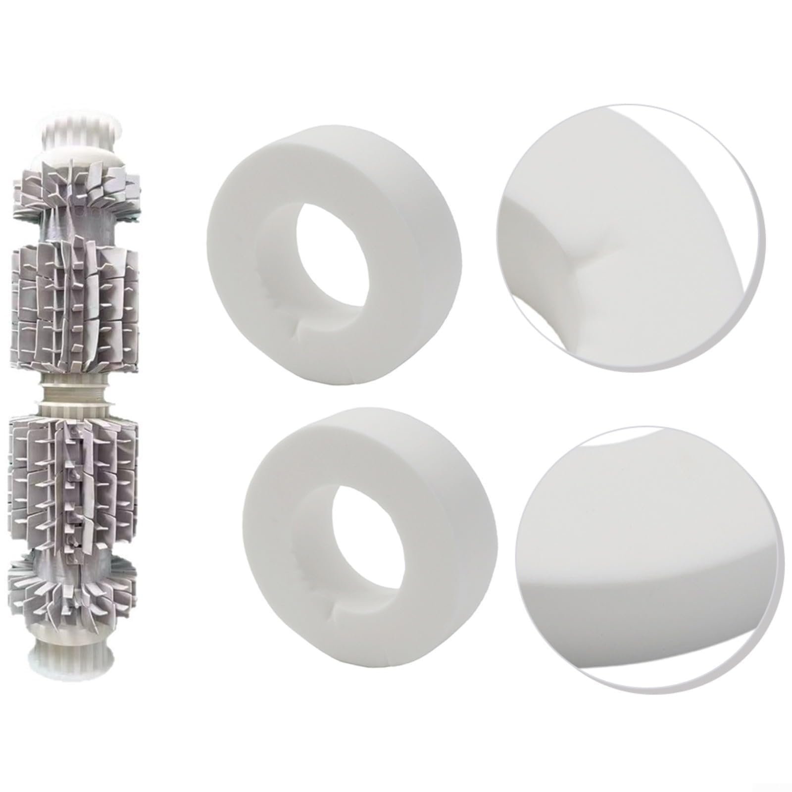 Kit de mantenimiento M400: tubo de rueda de PVC, cepillo de escombros y anillos de escalada compatibles con CC Plus, piezas de repuesto fáciles de instalar