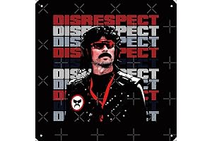 DR Disrespect Retro Pop Art Poster Metal Sign 12" x 12" for...