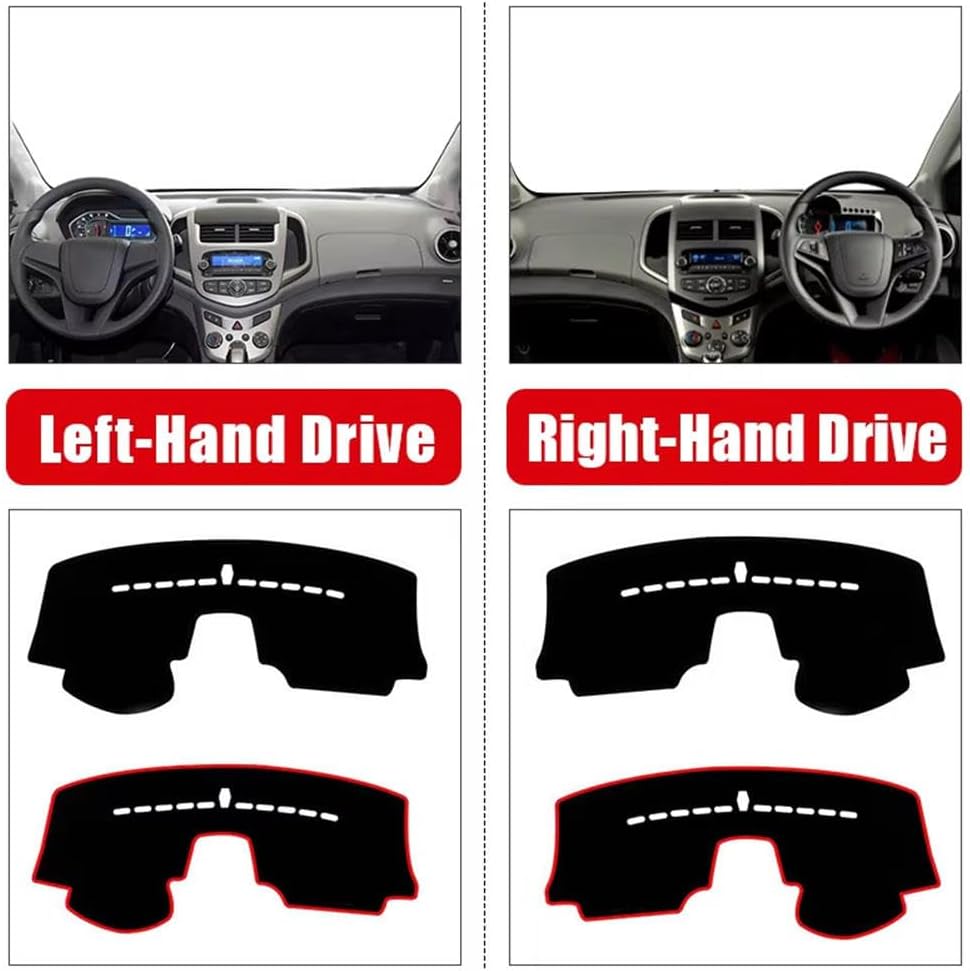 Fit for Chevrolet Sonic/Aveo 2016-2020,Dashboard Cover,Car Dash Cover,Dash Mat,Anti Slip Dash Board Cover,Car Interior Accessories