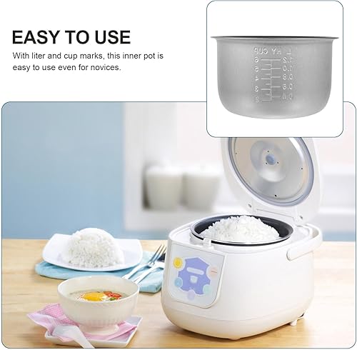 Miniatura 5 de ULTECHNOVO Olla de cocción interna Olla a presión Olla arrocera interior Olla interna - Cocina de arroz antiadherente de cerámica para el hogar