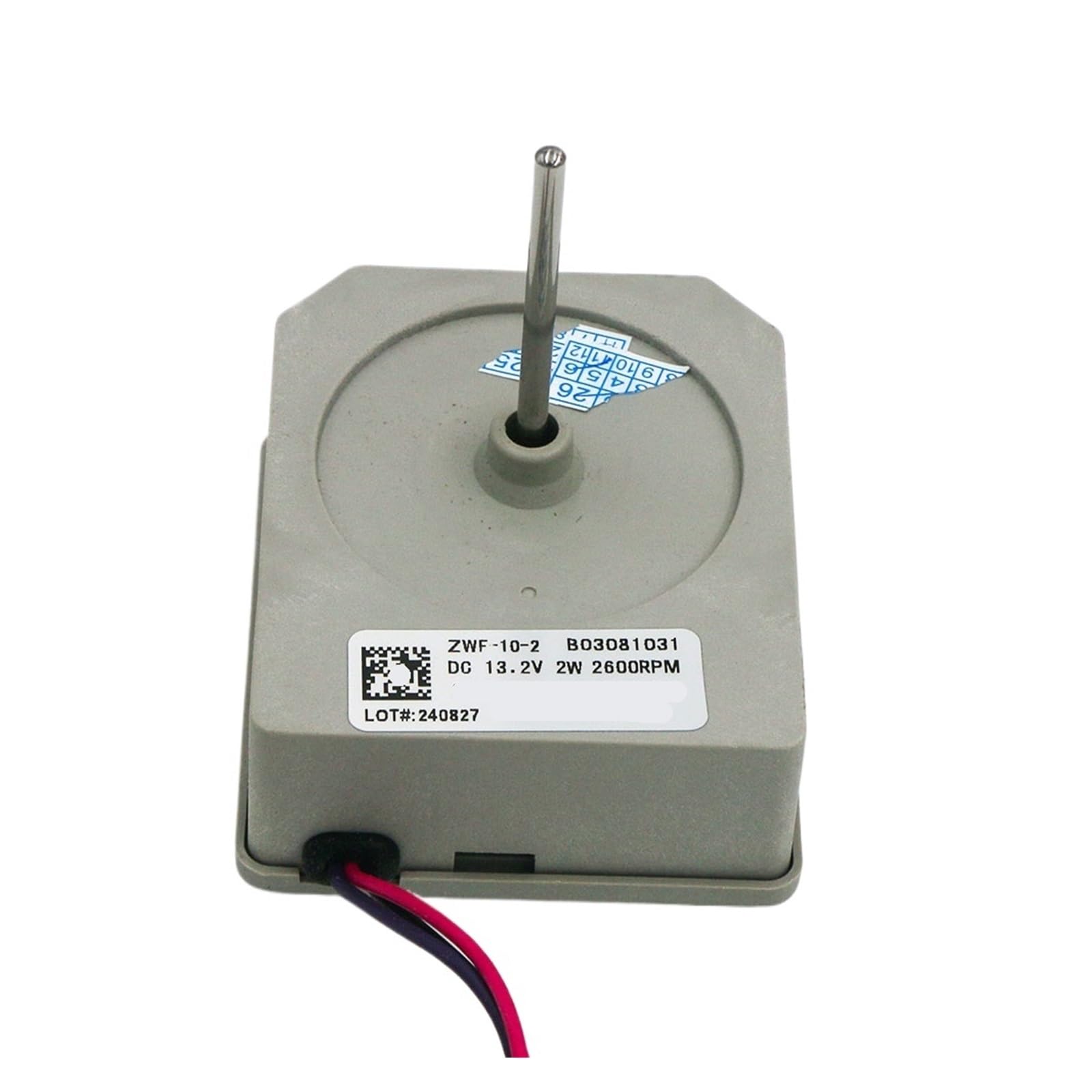 Moteur De Ventilateur De Réfrigérateur ZWF-10-2 B03081031 KBL-48ZWT05-1202,DC13.2V 2W 2600r/Min, Ensemble D'évaporateur Avec Lame De Ventilateur