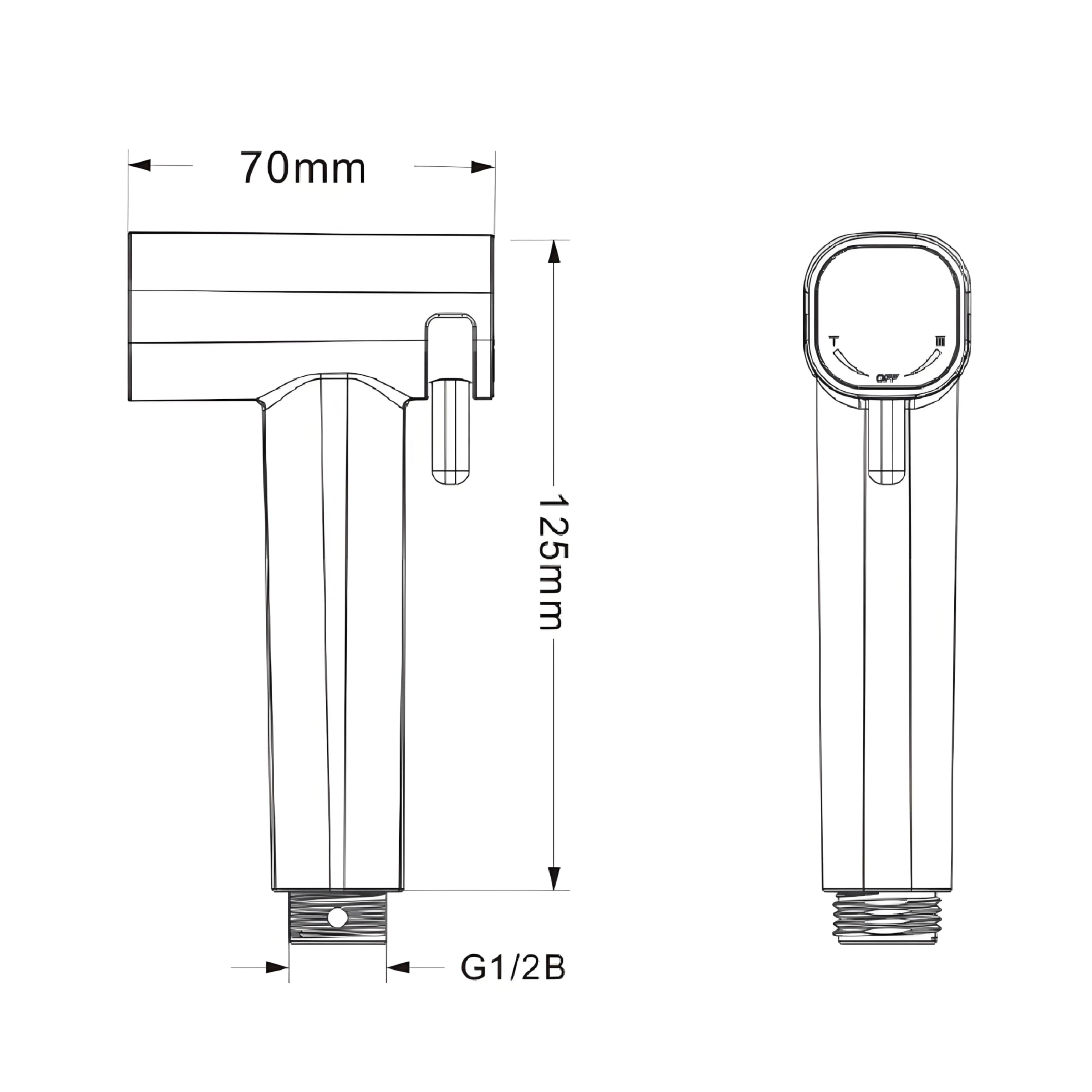 Ducha Bidet Pulverizador de Bidé de Mano Rociador de Bidé Ajustable Sprayer Grifo Bidet Ducha de Lavabo con Modo Dual para Limpiar Inodoros Baño de Mascotas Higiene Personal