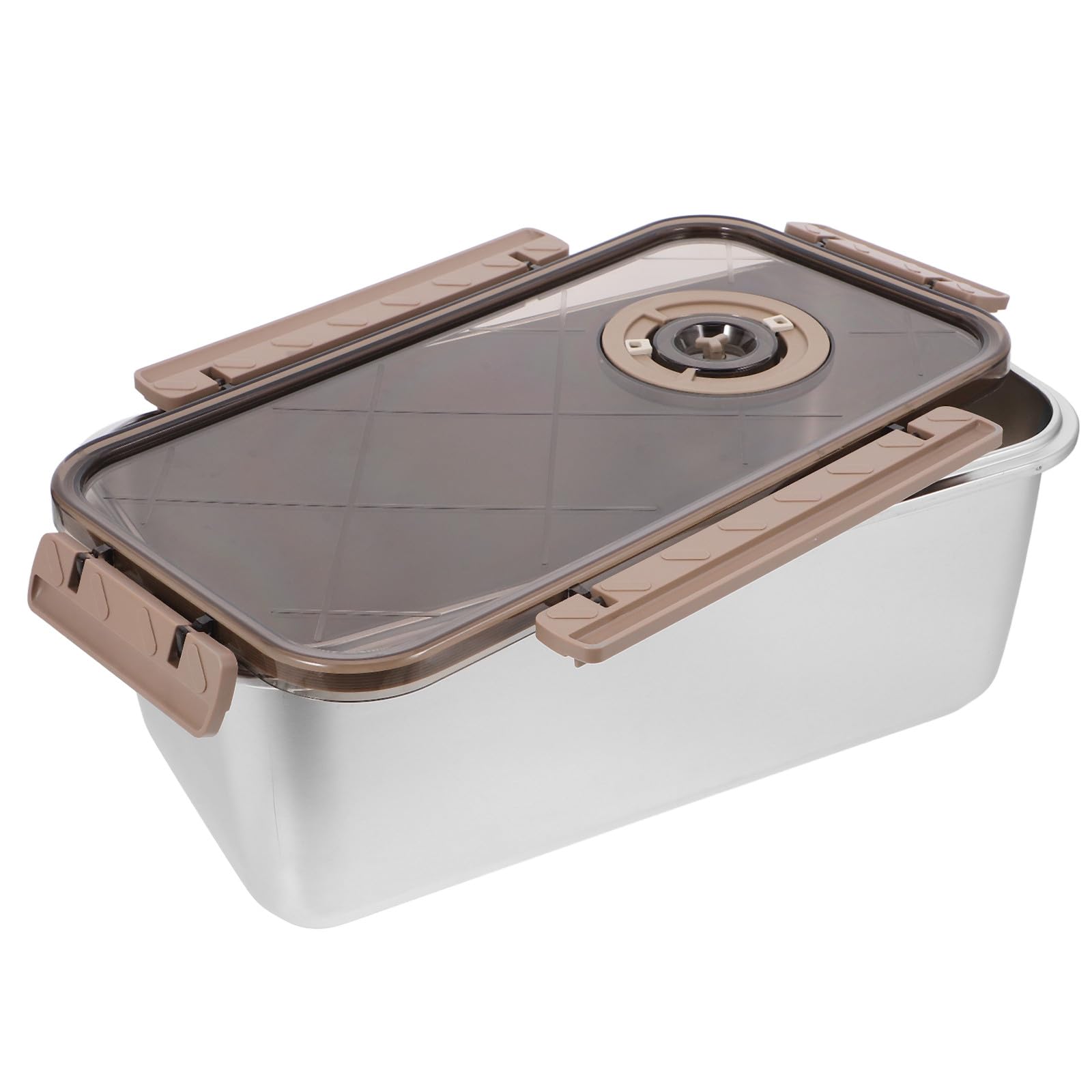 Edelstahl Lebensmittelbehälter 58 L mit Deckel Wiederverwendbare Frischebox für Kühlschrank und Gefrierfach Bpa Freie Aufbewahrungsbox für Obst Gemüse und Snacks