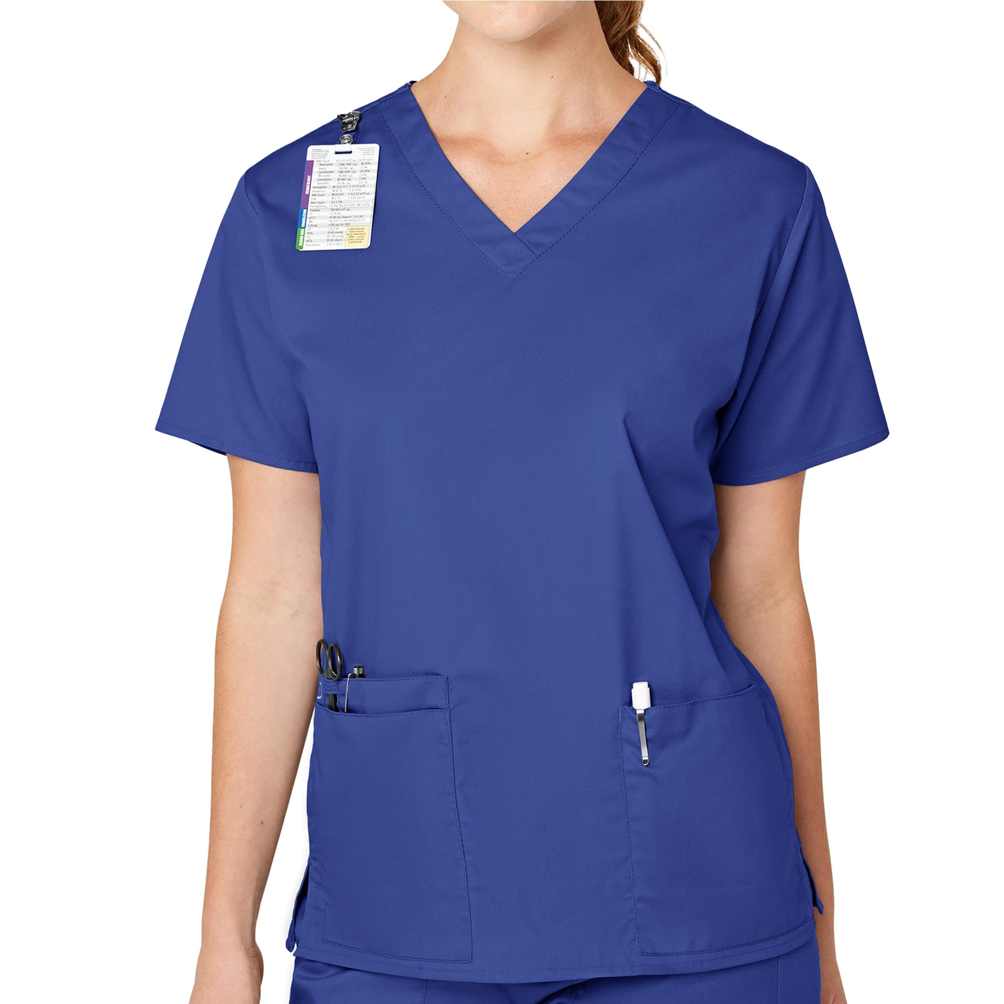 WonderWinkWomen's Plus-Size Wonderwork Women's V-Neck Scrub Top