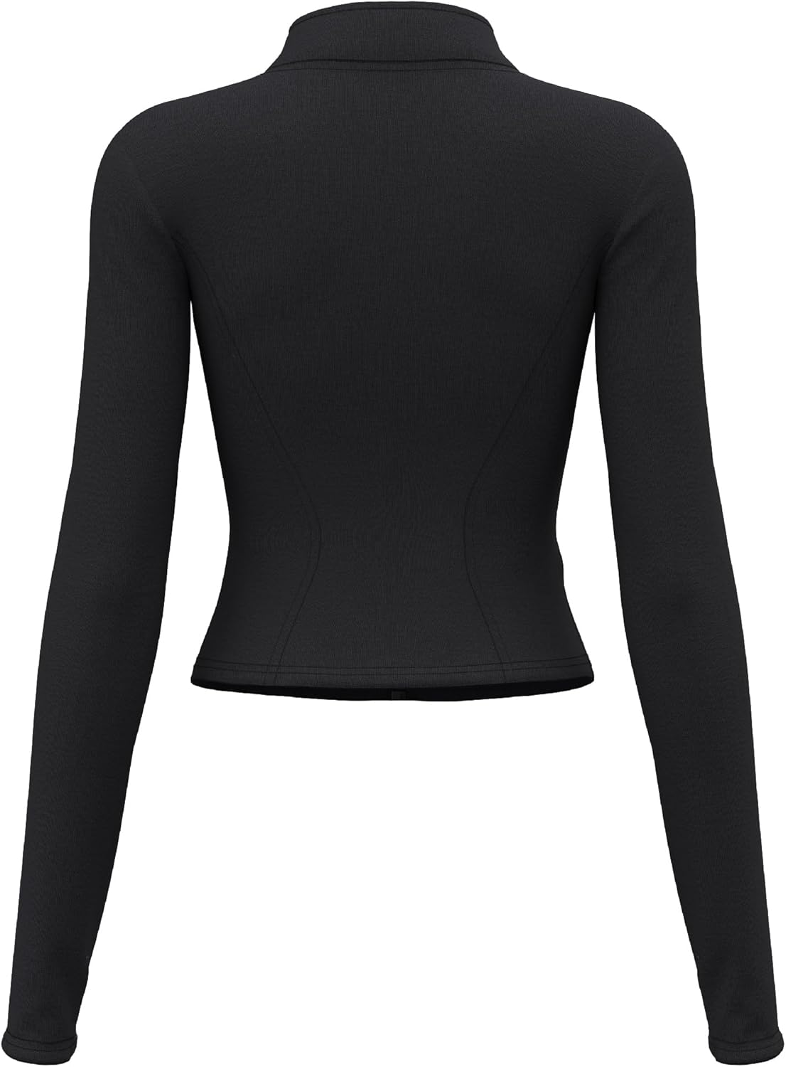 TAISIM Women's Athletic Hiking Long Sleeve Shirts with Thumb Holes Workout Running Crop Top - Image 3