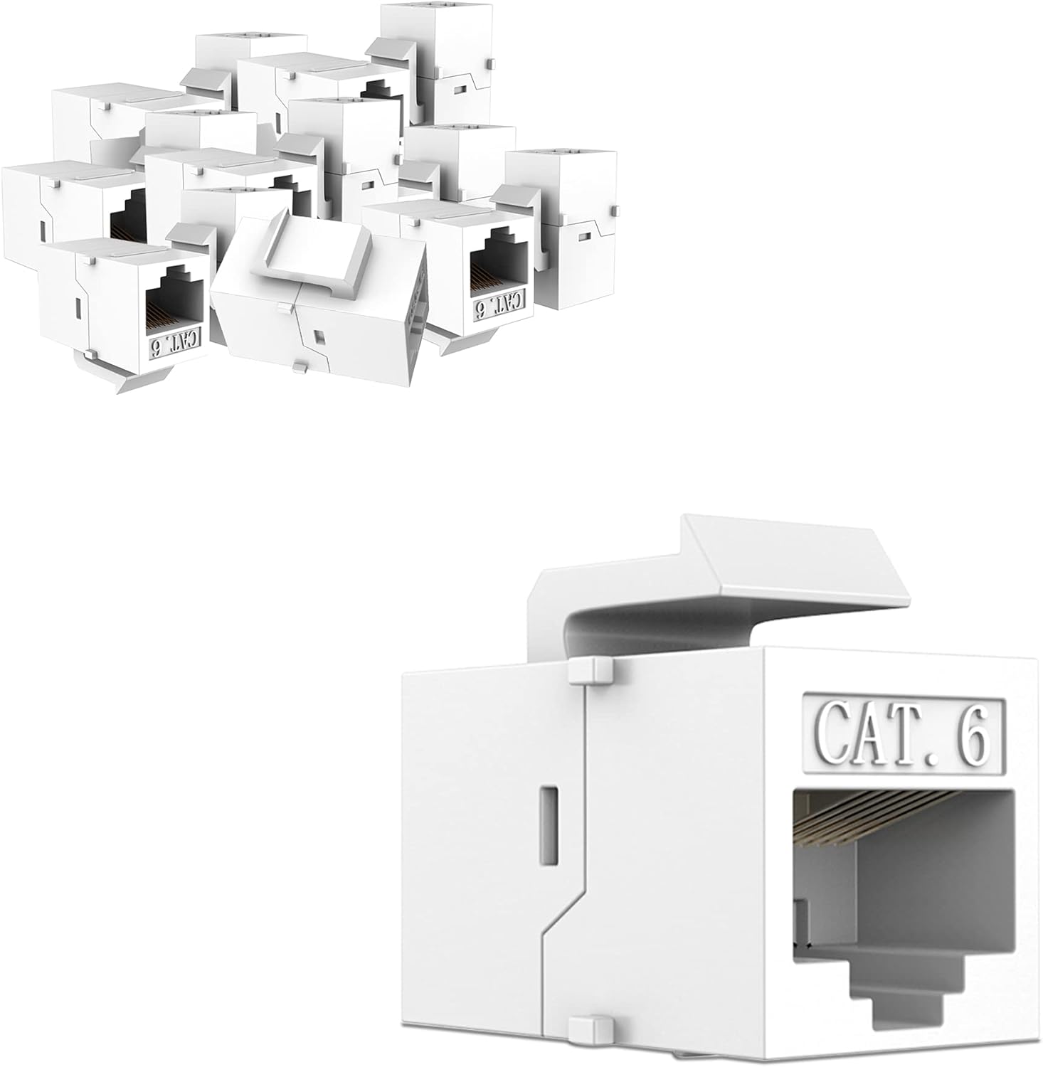 Buy JFONG RJ45 Ethernet Coupler Cat6 RJ45 Keystone Jack Extender ...