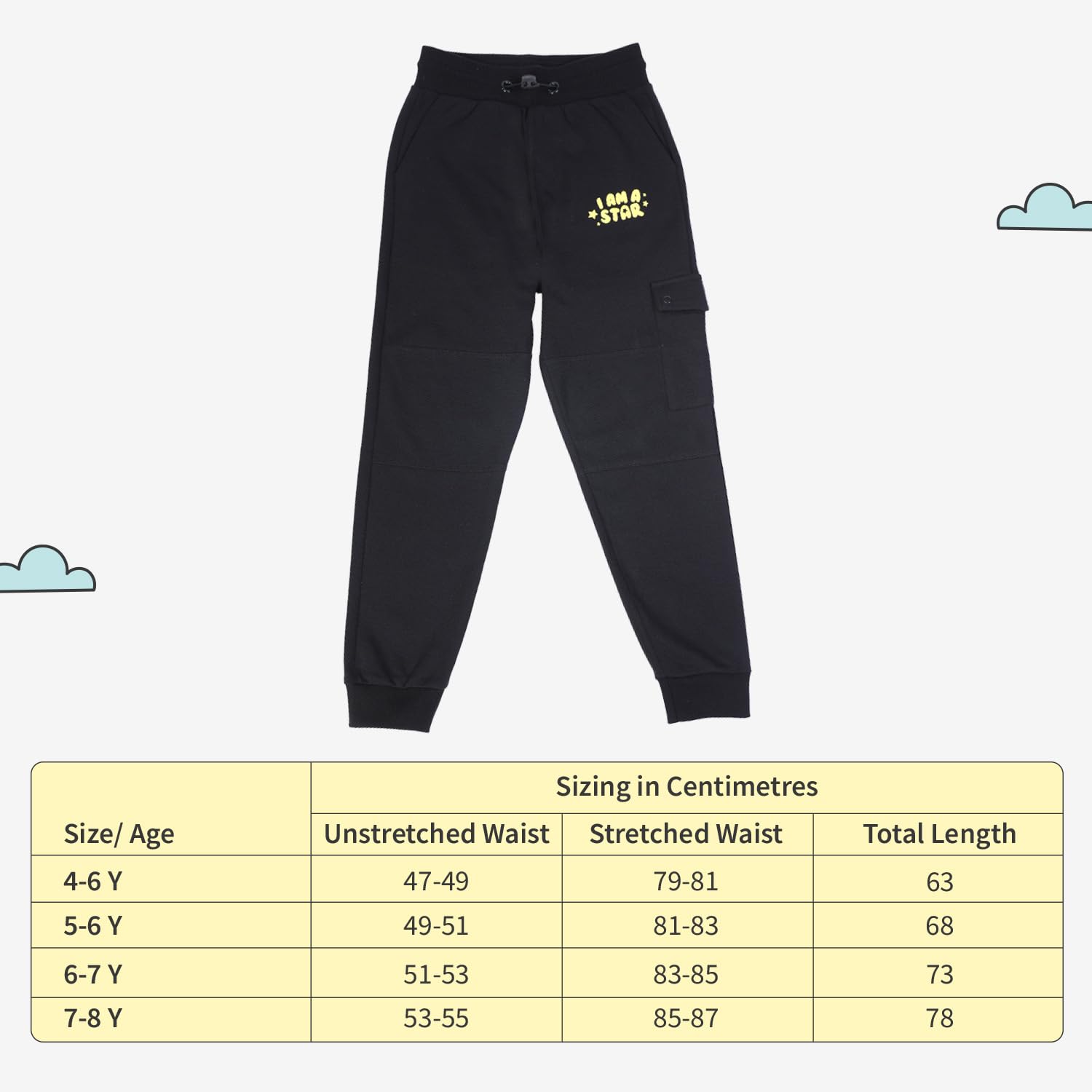superbottoms Cotton Joggers for Kids - Stretchable Baby Pants - Premium Cotton Pajama for Kids | 5Y - 6Y | Adjustable Elastic Waistband Joggers - Waist & Ankle Ribs for Better Fit - 3 Trendy Colours 3