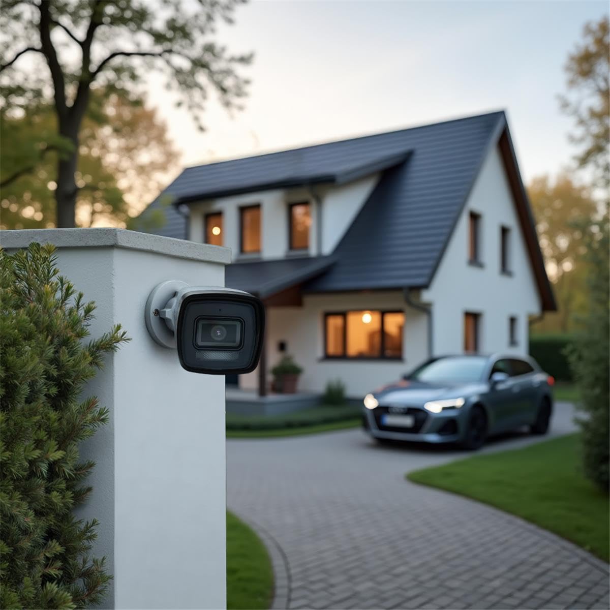 HiLook® by HIKVISION Überwachungskamera Set mit KI Personenerkennung und Hybrid Light Farbnachtsicht 8MP 4K PoE 8 Kameras IP67 wetterfest 2TB NVR vandalismusgeschützt Outdoor App Steuerung