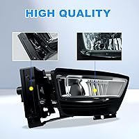 Vista 7 de Luces antiniebla aptas para Honda Accord 2014 2013 2015 4 puertas sedán luces antiniebla con bombillas halógenas e interruptor y kit de cableado