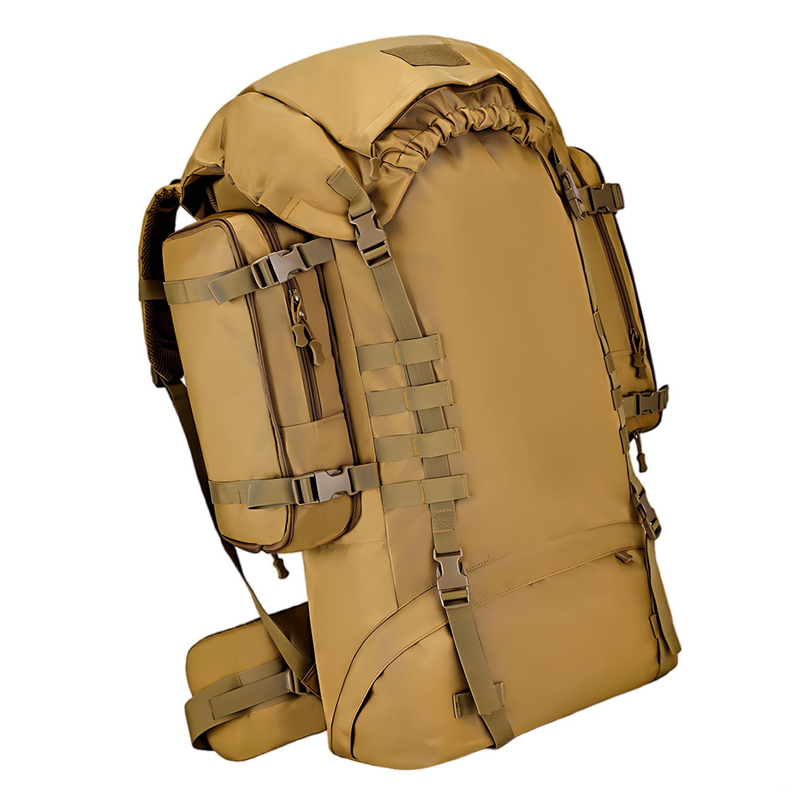 100L Khaki Rucksack Militär Outdoor Camping Rucksack Wasserdicht Reise Wandern Pack