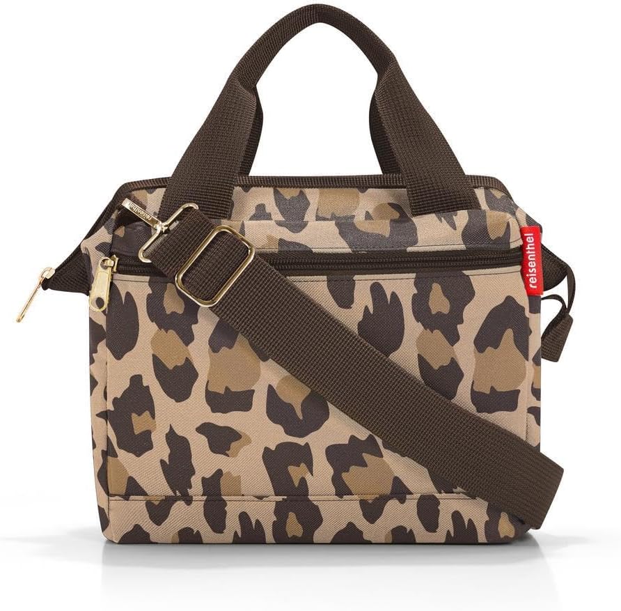 reisenthel Allrounder Cross - Small Crossbody Bag with Removable and Adjustable Shoulder Strap - Made of Water-Repellent Material, Leo Macchiato, One Size, Sport