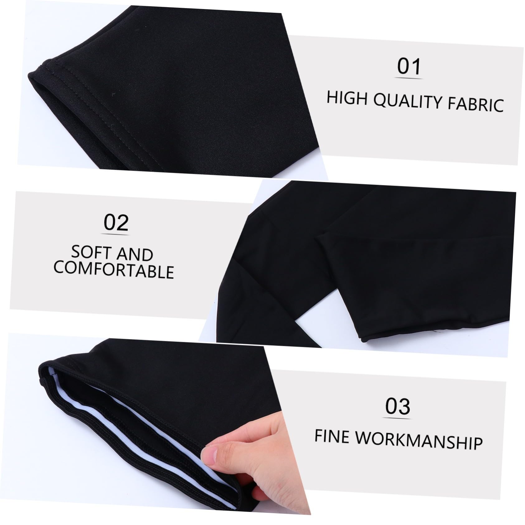 ibasenice Herbst- und Winterreitbeinabdeckung radfahren kniewärmer im Freien Beine Thermik Thermal- Fell Vlies heimtrainer fahrrad Polyester Black