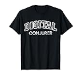Digital Conjurer Funny Athletic Lettering Programmer Gifts T-Shirt