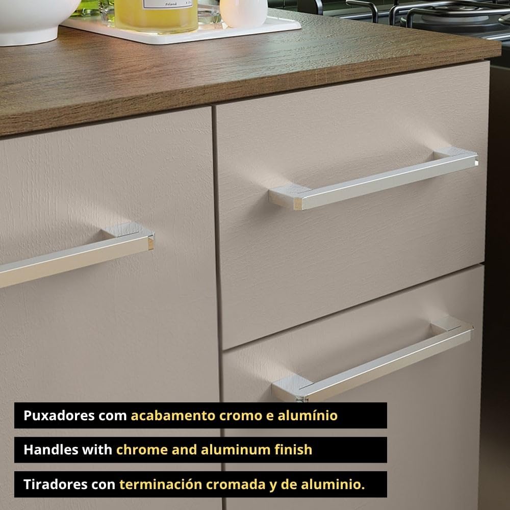 Close-up of Madesa cabinet handles