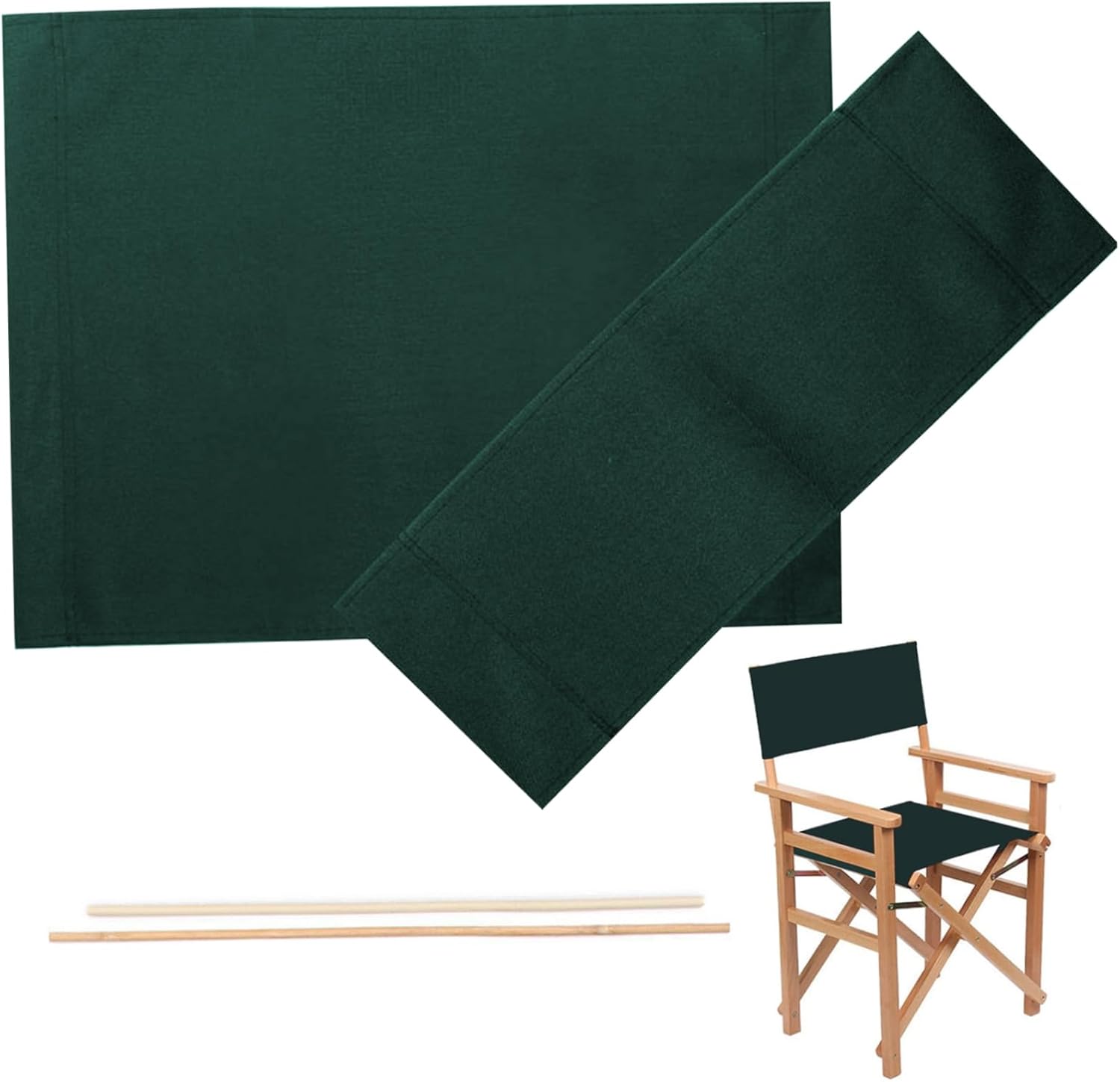 QmjdDymx Directors Chair Covers, DoubleSided Replacement