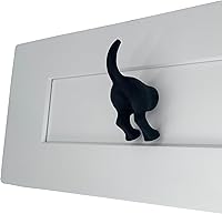 Vista 7 de Gancho de cola de perro de 3.5 pulgadas, gancho de cocina estilo granja de animales, gancho de hierro rústico de 3.5 pulgadas para tazas, toallas