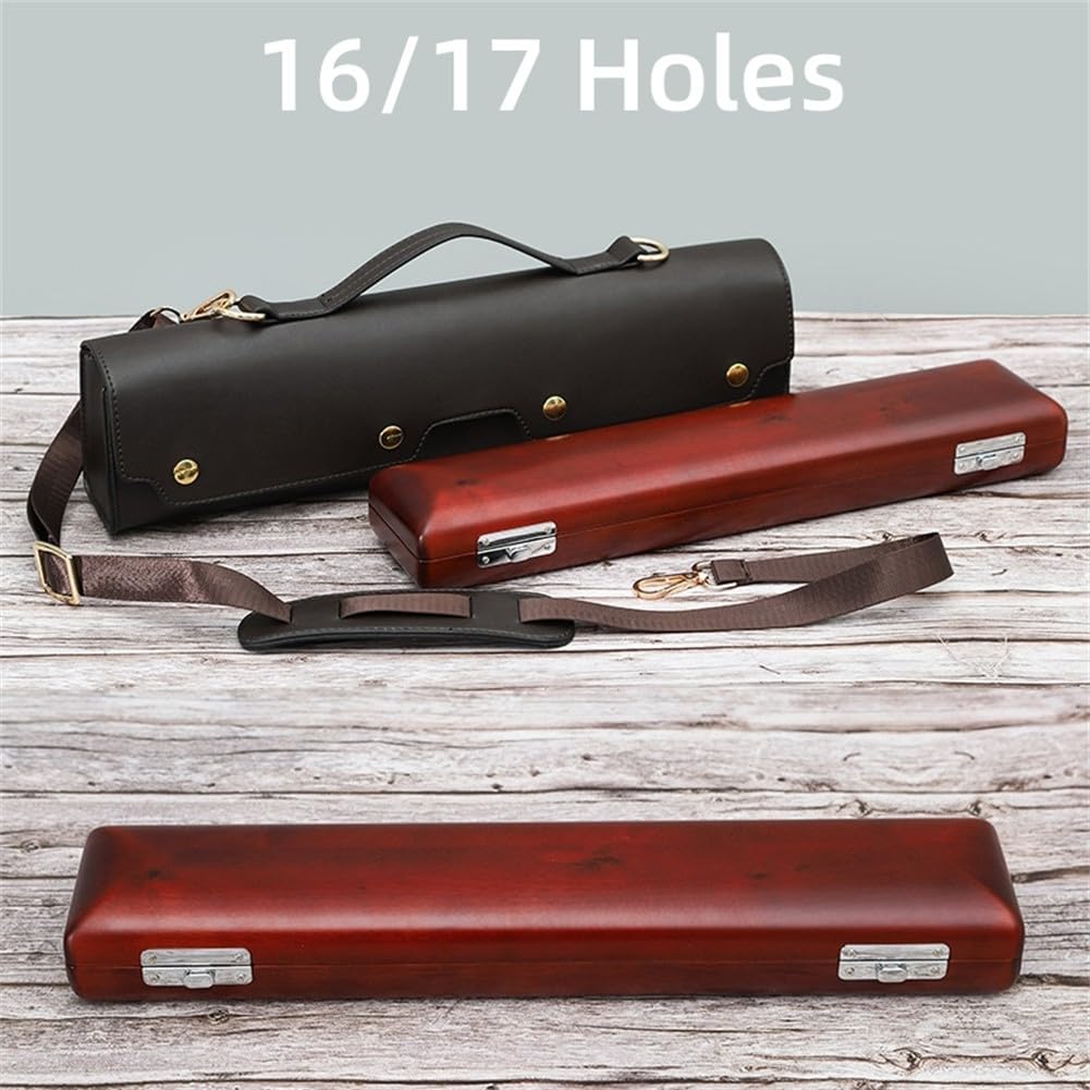 Custodia in PU per Flauto a 16 Fori con Tracolla Custodia in(B-17 hole) | PU morbida, non tessuta, tracolla inclusa, chiusura per sicura, ideale per trasporto