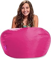 Vista 38 de Posh Creations Puf estructurado cómodo para jugar, leer y ver la televisión, Malibu Lounge, tela de lona para colorear, criaturas