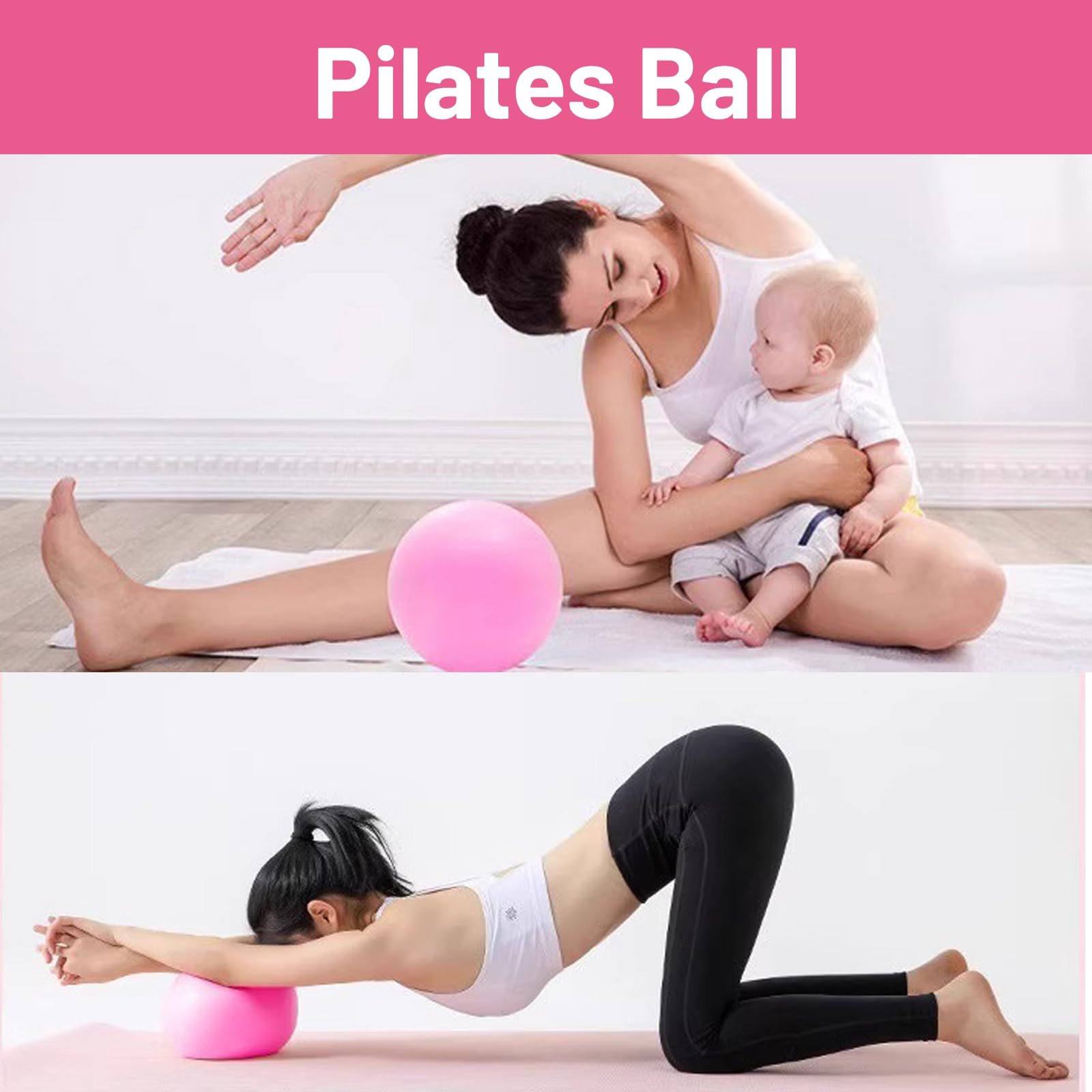 Pilates Essential Kit 8Pcs Kit Pilates Completo x Casa Set Pilates Donna Attrezzi per Domestiche per La Palestra Familiare