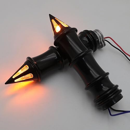 Miniatura 5 de HTTMT MT291-017-78 pulgadas - Empuñaduras de mano negras para motocicleta, señales de giro de 78 pulgadas, compatibles con H-D Xl Sportster 1200