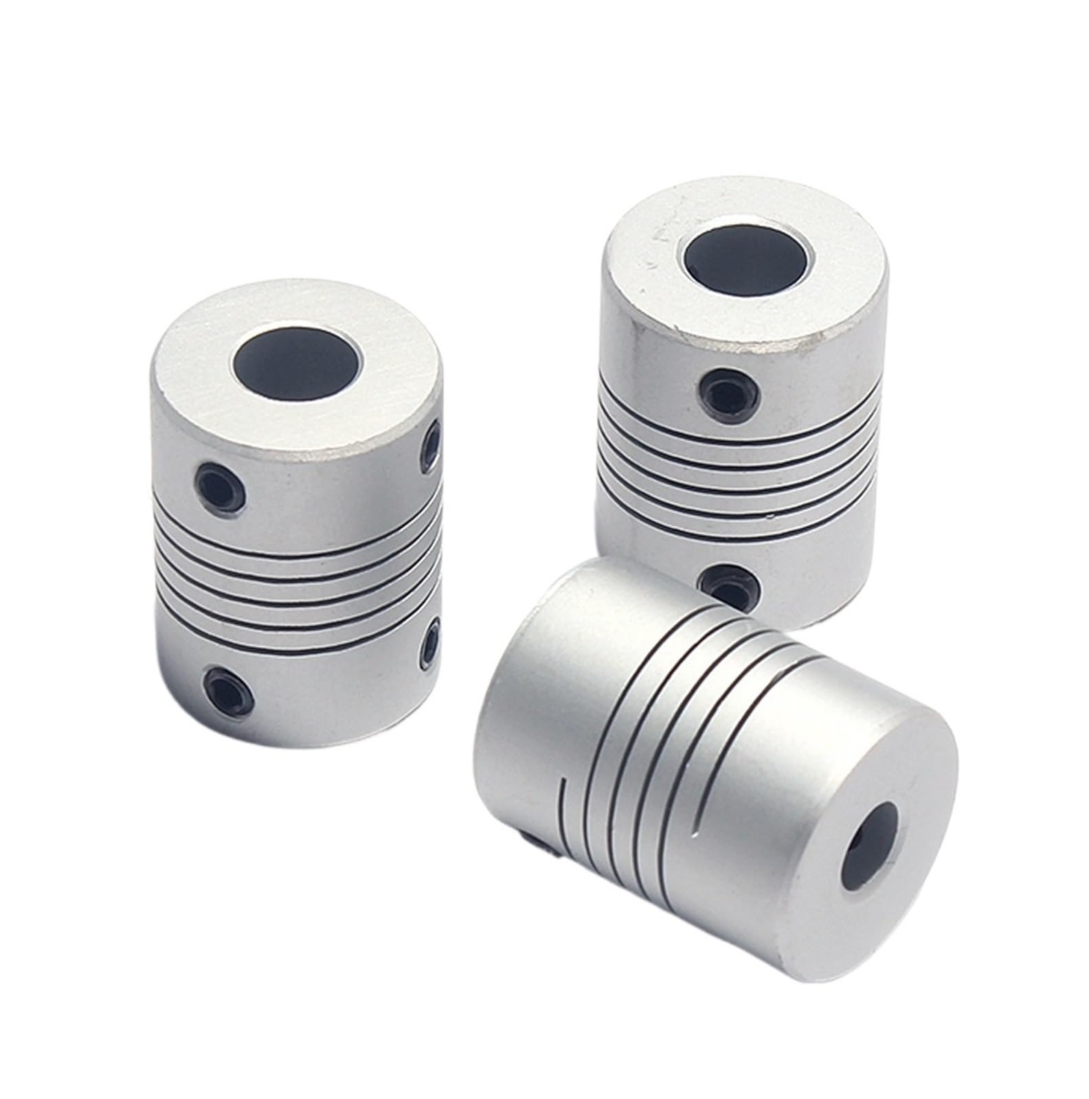 Rigid coupling,Stainless steel rigid coupling 1pcs D19L25 Aluminium CNC Stepper Motor Flexible Shaft Coupling Encoders Engraving Machine(6.35x6.35)