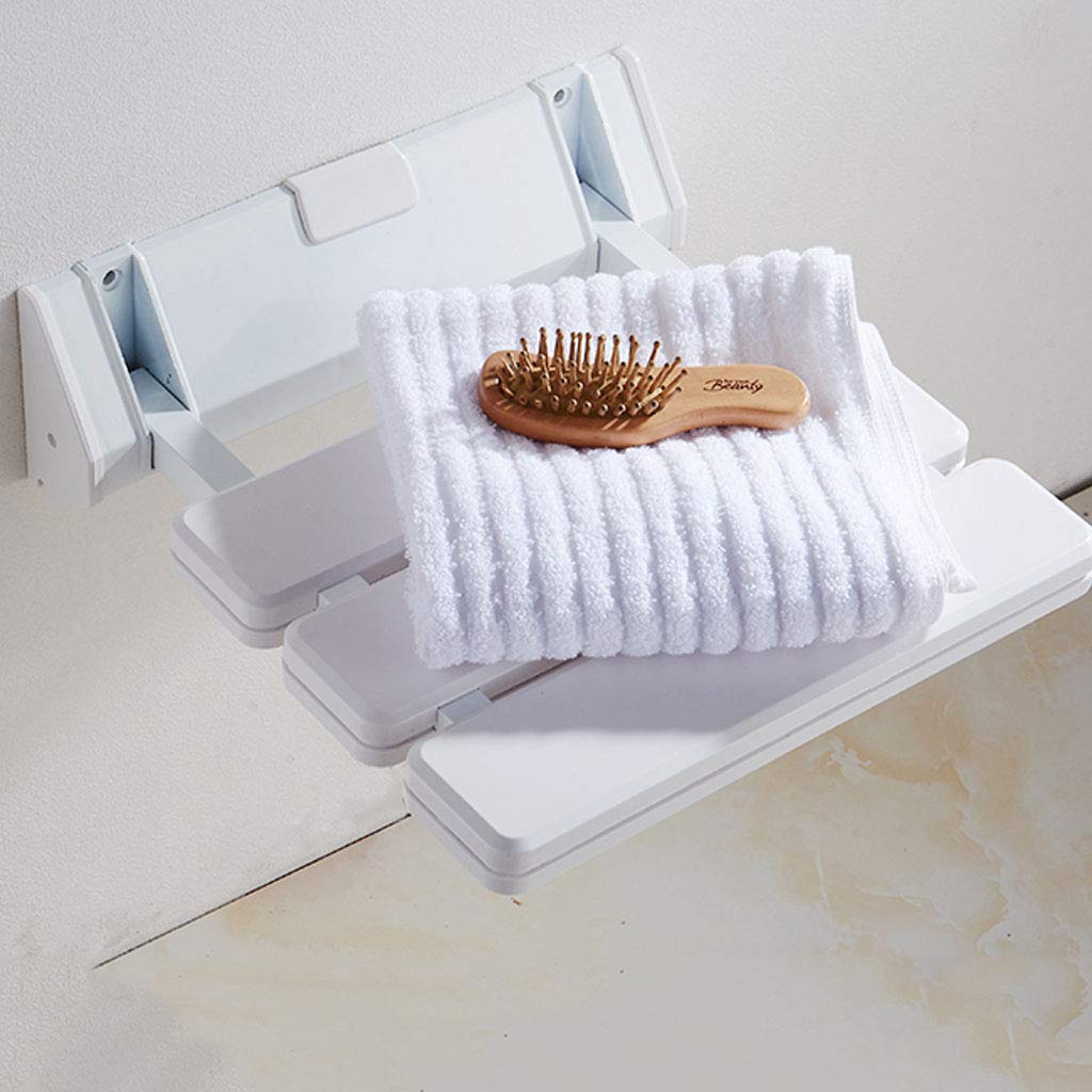 Desventaja Asientos de Ducha Montado en la Pared Plegable Silla de baño Taburete Antideslizante Ergonómico Banco de bañera Ayuda de Movilidad para Personas Mayores Discapacitado Mujeres Embarazadas