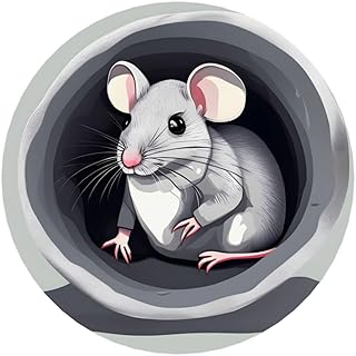 Round Mouse in The Hole Pattern Magnets 2.2 in - Acrylicï¼Œ Strong & Non Scratch for Fridge,Locker,Office & Kitchen Deco