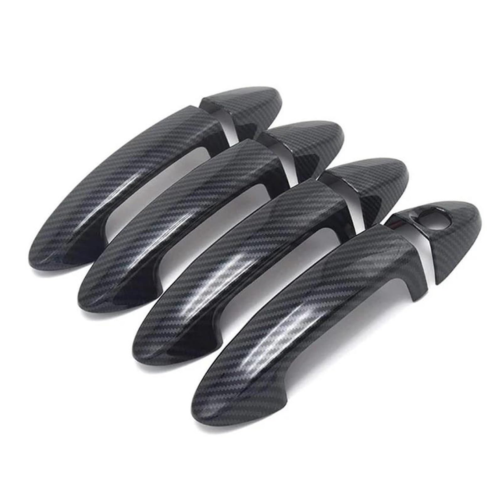 GFVFGNLNNA Car Exterior Door Handle Cover Sticker for Ford for Fiesta 2009 2010 2011 2012