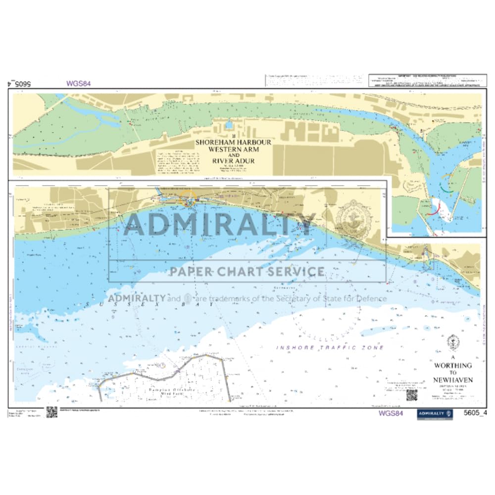 Admiralty Small Craft Chart 5605_4 – Worthing to Newhaven