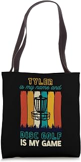 Tyler Is My Name Disc Golf Is My Game Tee Pad Player Tote Bag