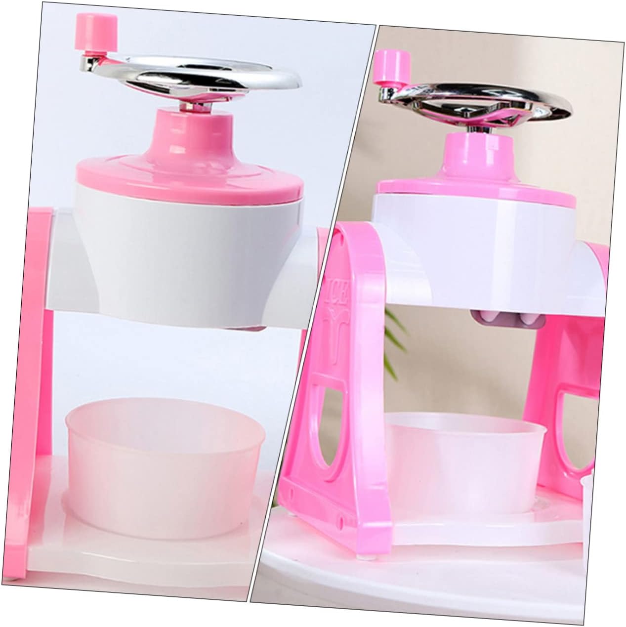 Manual Ice Shaver Machine Hand Operated Ice Chipper for Home Cutter Easy to Clean