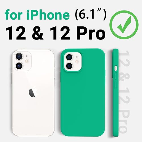 Miniatura 2 de AOTESIER Funda diseñada para iPhone 1212 Pro, funda protectora de silicona a prueba de golpes con protección contra caídas de grado militar forro de