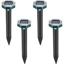 Mole Repellent Sonic Device Mole Repellent MOLE Repeller Solar Mole Repellent Ultrasonic Mole Repellent Vole Repellent Impact Repellent Mole Repellent Pest Control 4 Pieces