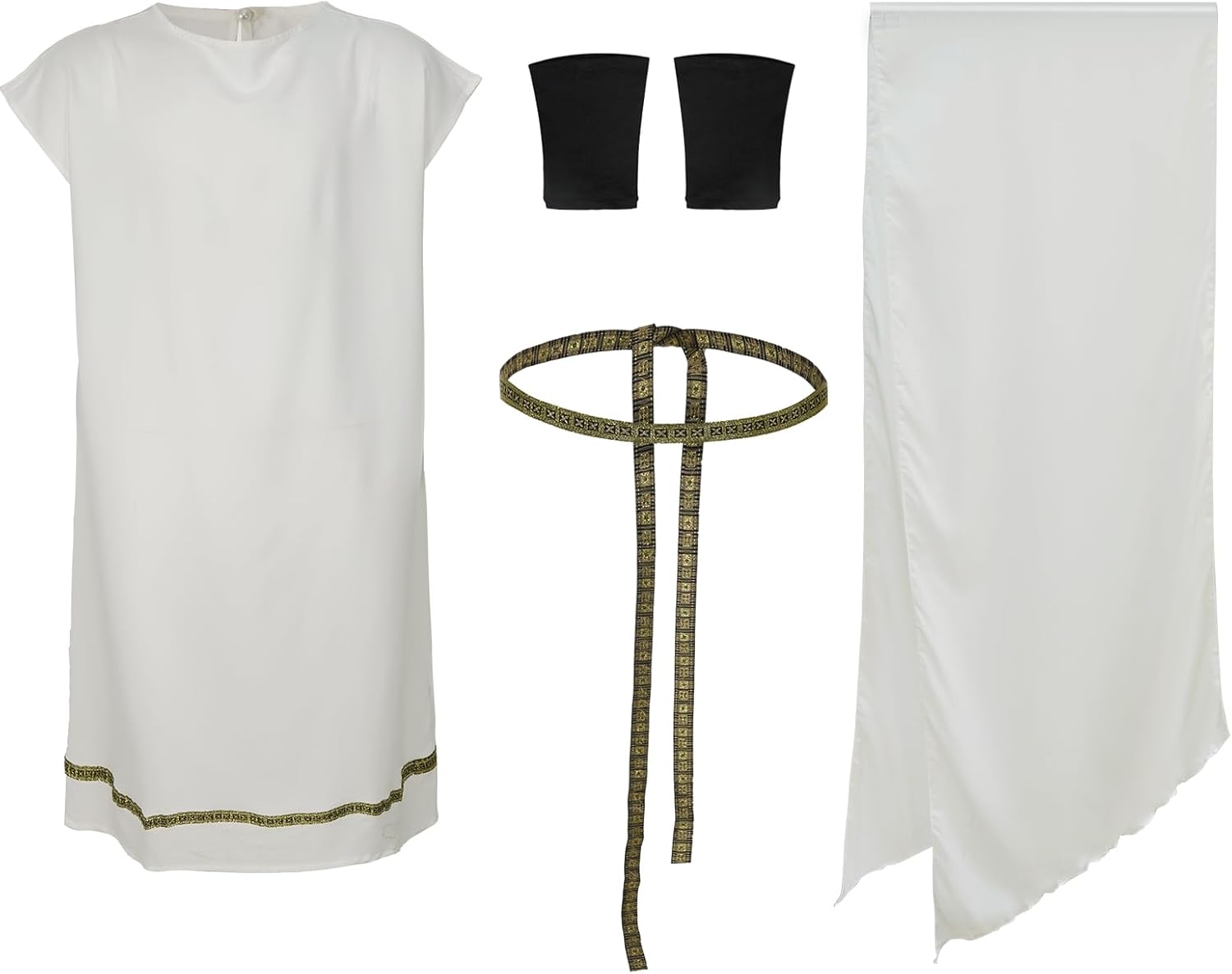 Men's Toga Costume Adult Greek God Roman Party Accessories Set - Image 4