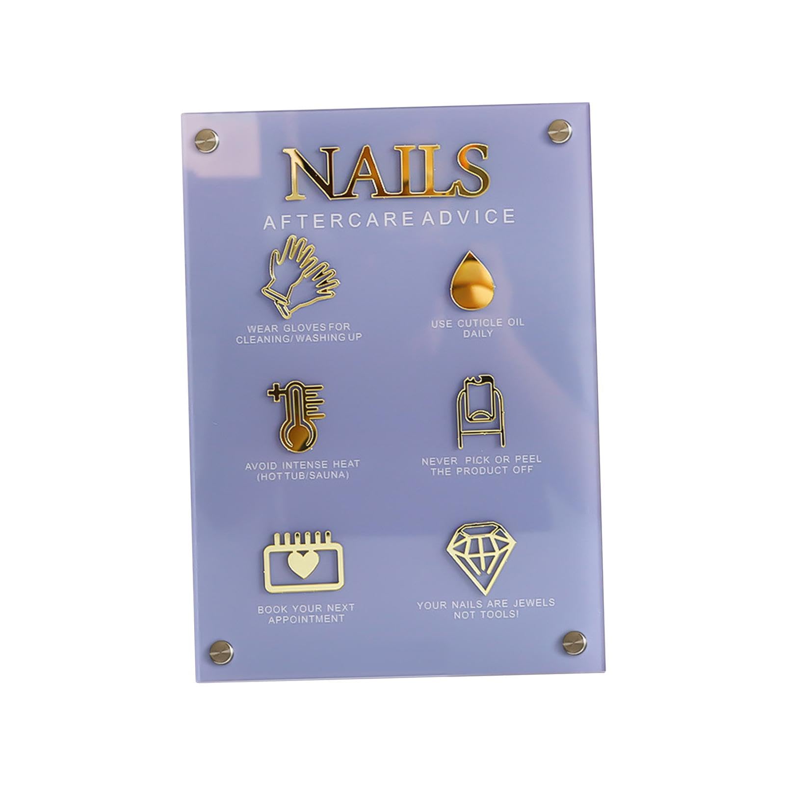 THE STYLE SUTRA® Nail Art Display Board Acrylic Lightweight DIY False Nail Tip Showing Holder Style E | Nail Decorations | Nail Art Kits | Manicure Accessories
