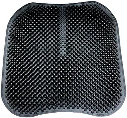 TheraPad Breathable Silicone Massage Seat Cushion, Back Support, Coccyx and Sciatic Pain Relief, Easy to Clean, Unique 3D Pillar Design can be Progressive Massage Hips, Relieve Fatigue (Red)