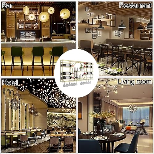 Support à vin multifonctionnel suspendu au design épuré - 8