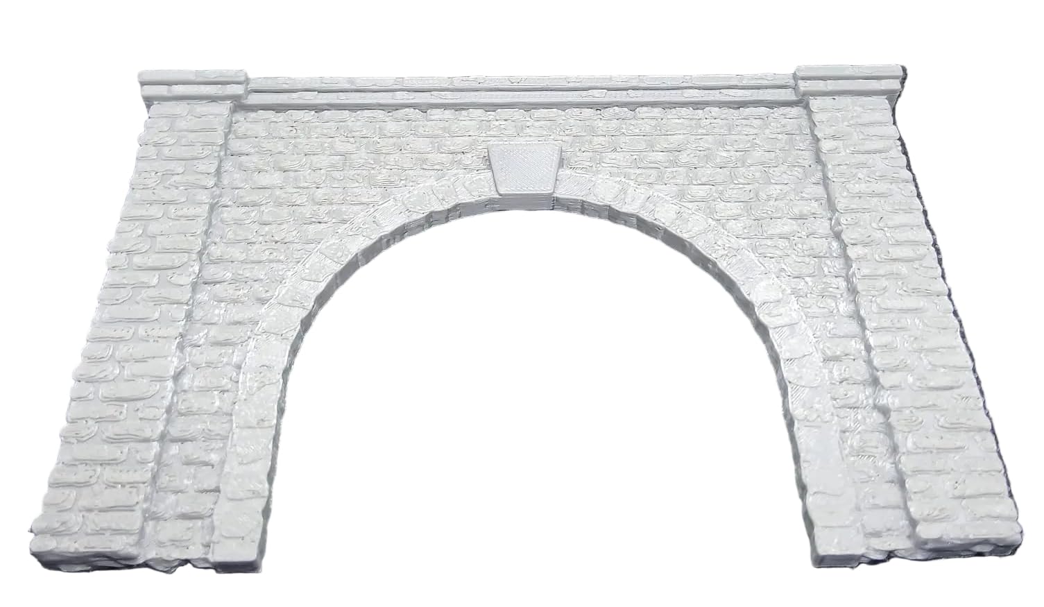 TT120 Gauge Twin Track Tunnel Portal Model Train Portal Entrance Stone Effect, Grey - Image 4